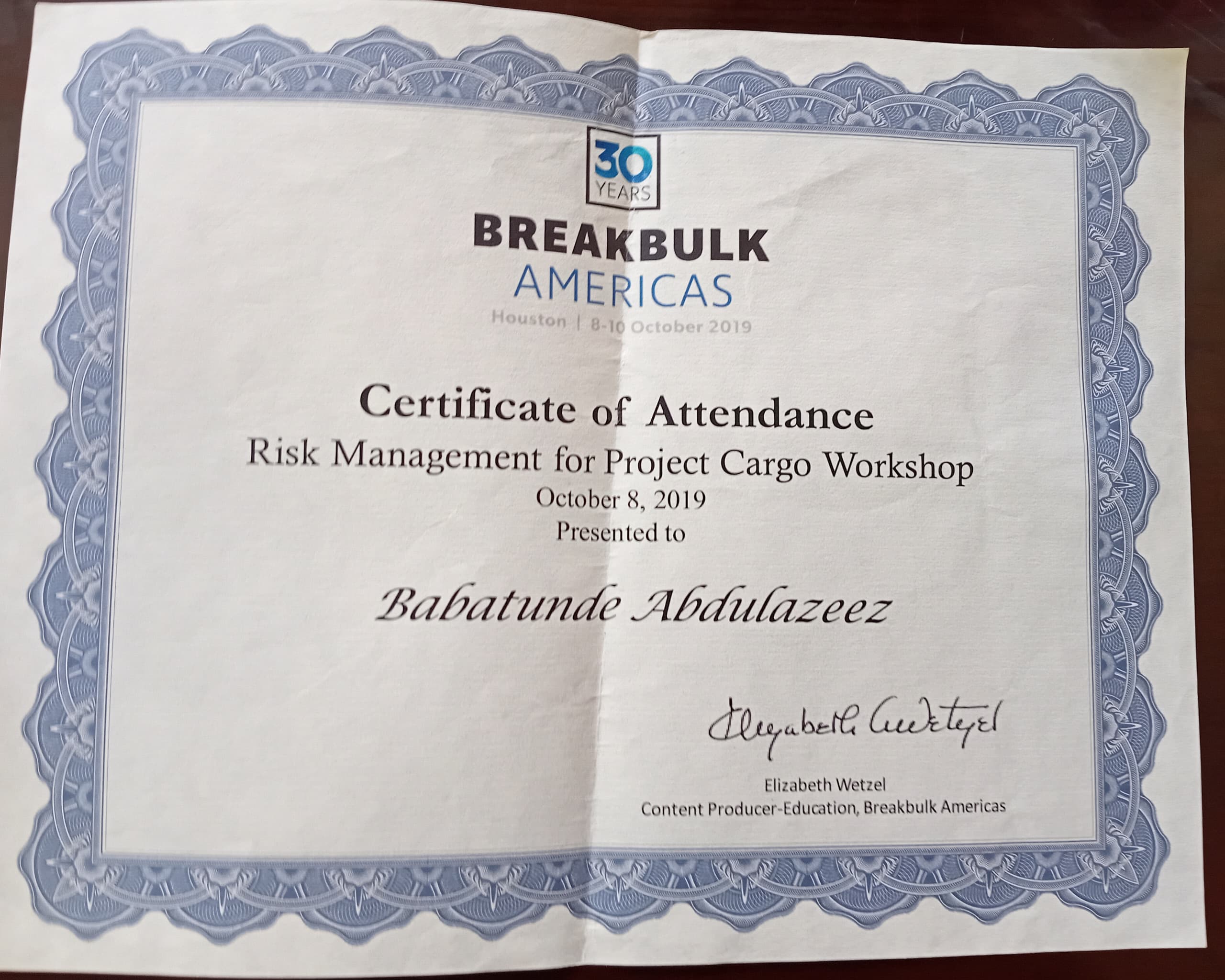 Certificate 6